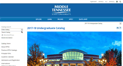 Desktop Screenshot of catalog.mtsu.edu